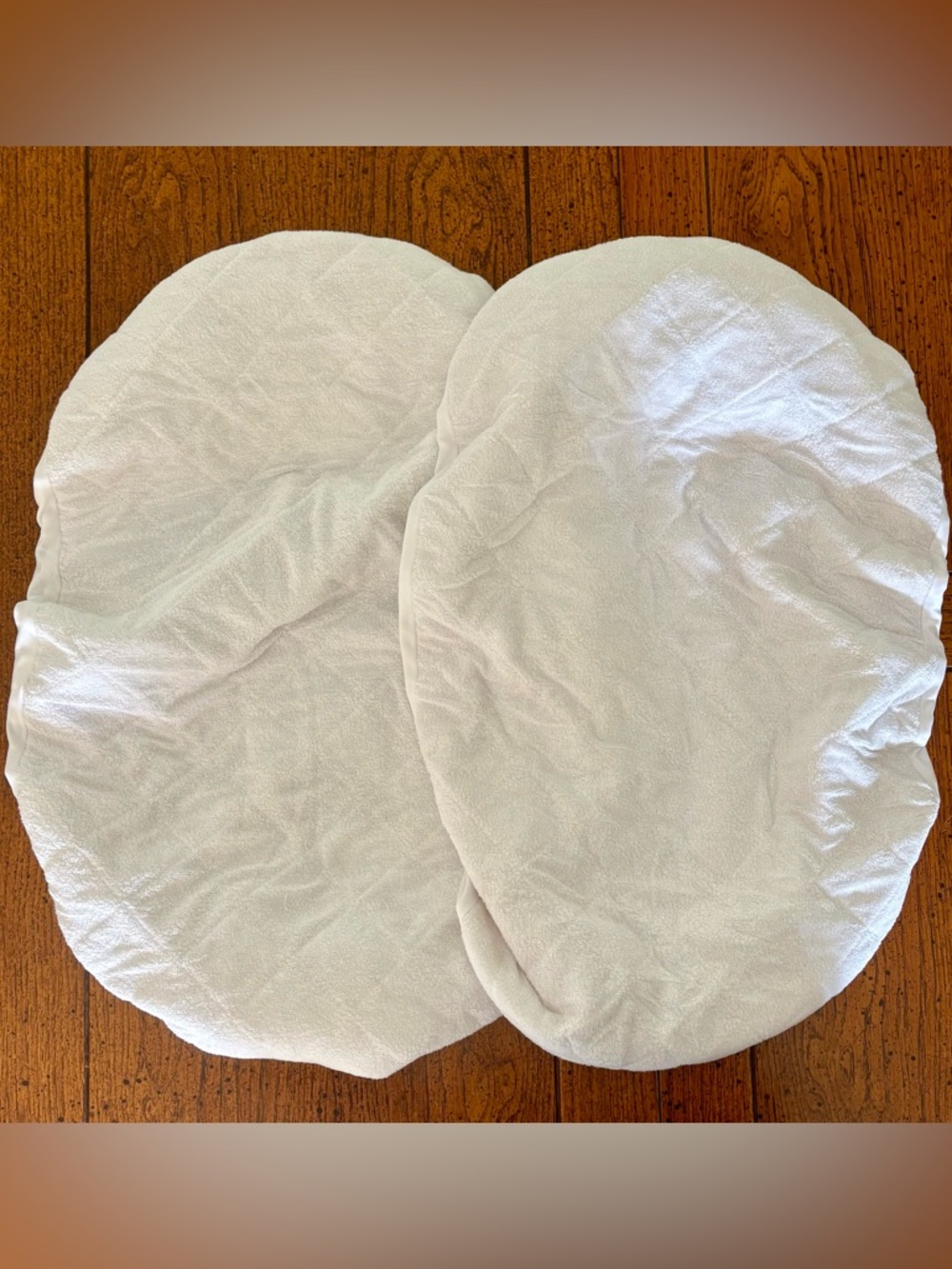 White Fitted Mattress Protector Cover - Soft Terry Stretch Oval Fits SNOO